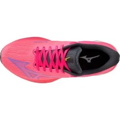 Mizuno Wave Rebellion Sonic Running Shoes Women - High-Vis Pink / Purple Punch / Ombre Blue -Mizuno Store mizuno wave rebellion sonic womens running shoes high vis pink purple punch ombre blue 5 1503822