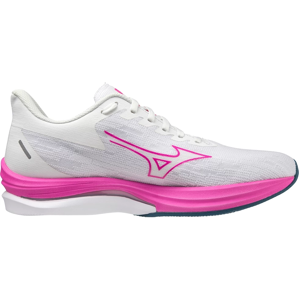 Mizuno Wave Rebellion Sonic Running Shoes Women - White / Magnificent Magenta / Blue Ashes 3 Mizuno Wave Rebellion Sonic Running Shoes Women - White / Magnificent Magenta / Blue Ashes - Image 3