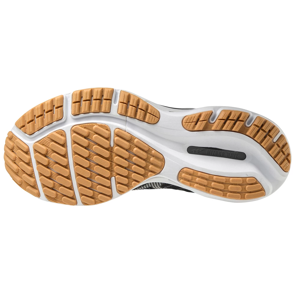 Mizuno Wave Rider 24 Waveknit Women's Running Shoes - Black/Dark Shadow/Biscuit 2 Mizuno Wave Rider 24 Waveknit Women's Running Shoes - Black/Dark Shadow/Biscuit - Image 2