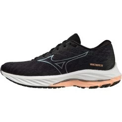 Mizuno Wave Rider 26 Wide Running Shoes Women - Odyssey Gray / Quicksilver / Salmon