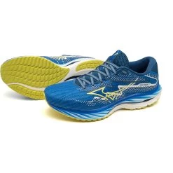 Mizuno Wave Rider 27 Amsterdam Running Shoes Men - Lapis Blue / Gluten Yellow / Poseidon