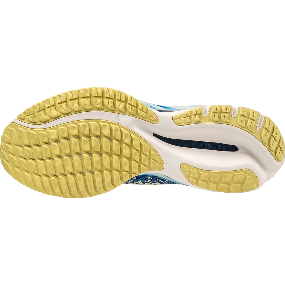 Mizuno Wave Rider 27 Amsterdam Running Shoes Men - Lapis Blue / Gluten Yellow / Poseidon 9 Mizuno Wave Rider 27 Amsterdam Running Shoes Men - Lapis Blue / Gluten Yellow / Poseidon - Image 9