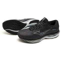 Mizuno Wave Rider 27 Wide Running Shoes Men - Ebony / Illusion Blue / Black