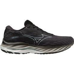 Mizuno Wave Rider 27 Wide Running Shoes Men - Ebony / Illusion Blue / Black -Mizuno Store mizuno wave rider 27 running shoes ebony illusion blue black 6 1503964 1