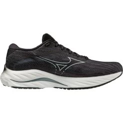 Mizuno Wave Rider 27 Running Shoes Men - Ebony / Illusion Blue / Black -Mizuno Store mizuno wave rider 27 running shoes ebony illusion blue black 7 1503965