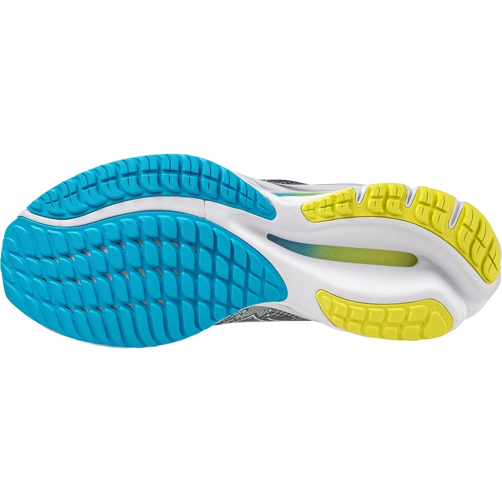 Mizuno Wave Rider 27 Running Shoes Men - Pearl Blue / White / Bolt 2 9 Mizuno Wave Rider 27 Running Shoes Men - Pearl Blue / White / Bolt 2 - Image 9