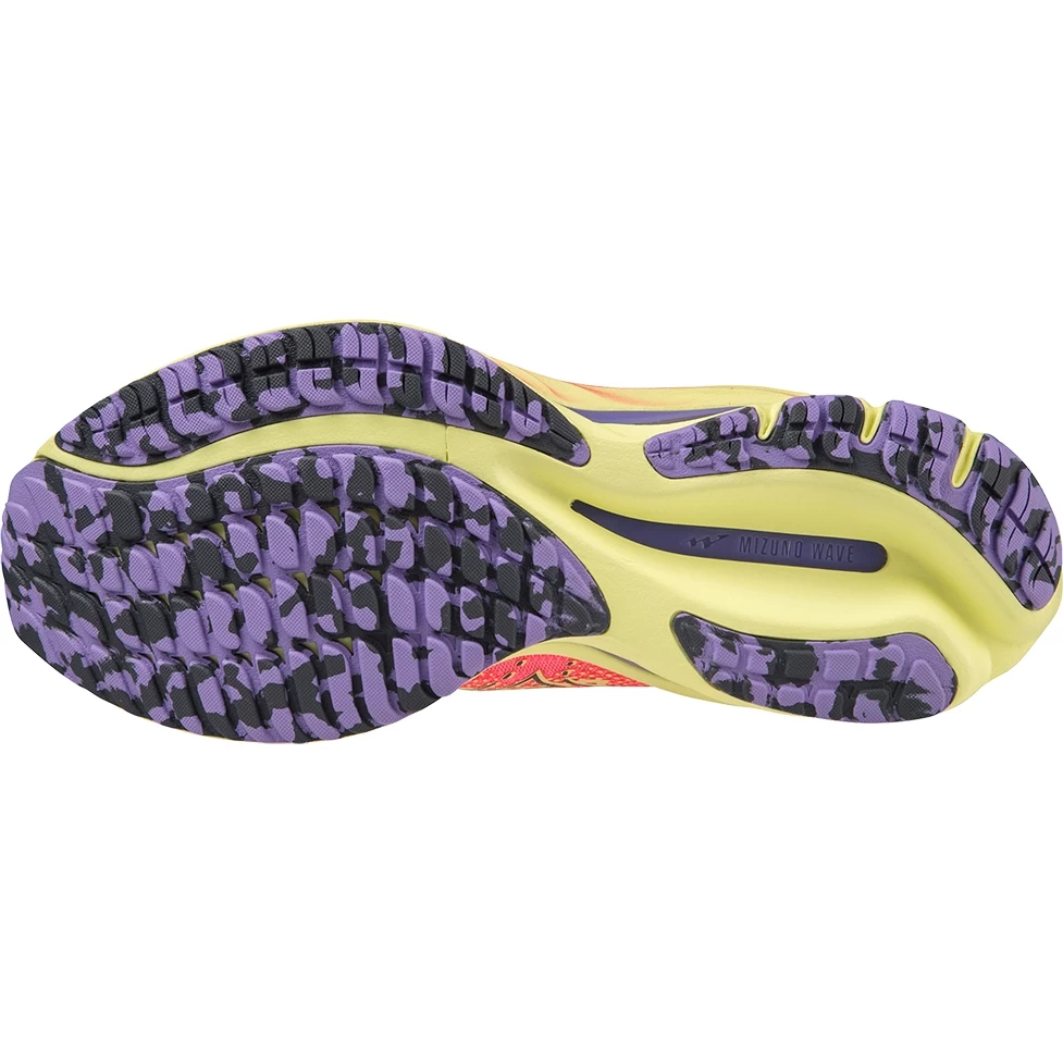 Mizuno Wave Rider 27 Running Shoes Women - High-Vis Pink / Ombre Blue / Luminous 9 Mizuno Wave Rider 27 Running Shoes Women - High-Vis Pink / Ombre Blue / Luminous - Image 9