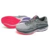 Mizuno Wave Rider 27 Running Shoes Women - Pearl Blue / White / High-Vis Pink