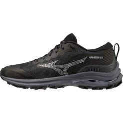 Mizuno Wave Rider GTX Trail Running Shoes Women - Black / Ombre Blue / Silverstar