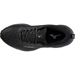 Mizuno Wave Rider GTX Trail Running Shoes Women - Black / Ombre Blue / Silverstar -Mizuno Store mizuno wave rider gtx womens trail running shoes black ombre blue silverstar 3 1503857