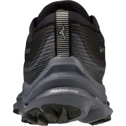 Mizuno Wave Rider GTX Trail Running Shoes Women - Black / Ombre Blue / Silverstar -Mizuno Store mizuno wave rider gtx womens trail running shoes black ombre blue silverstar 5 1503859