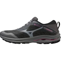 Mizuno Wave Rider GTX Trail Running Shoes Women J1GD2179 - Iron Gate / Nimbus Cloud / Fuchsia Fedora
