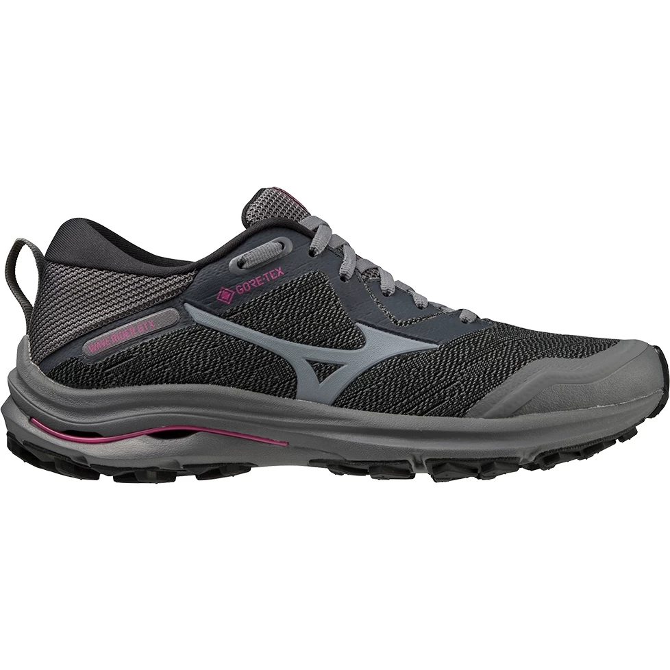 Mizuno Wave Rider GTX Trail Running Shoes Women J1GD2179 - Iron Gate / Nimbus Cloud / Fuchsia Fedora 2 Mizuno Wave Rider GTX Trail Running Shoes Women J1GD2179 - Iron Gate / Nimbus Cloud / Fuchsia Fedora - Image 2