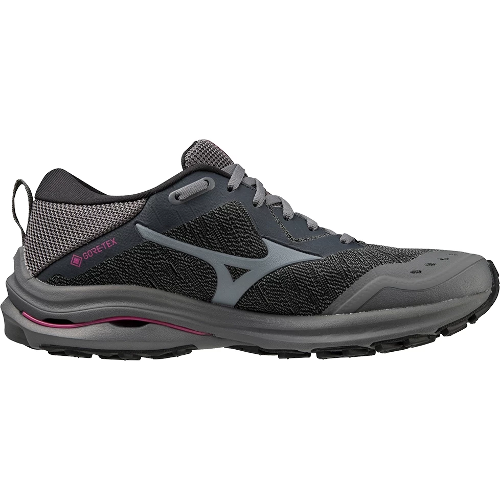 Mizuno Wave Rider GTX Trail Running Shoes Women J1GD2179 - Iron Gate / Nimbus Cloud / Fuchsia Fedora 3 Mizuno Wave Rider GTX Trail Running Shoes Women J1GD2179 - Iron Gate / Nimbus Cloud / Fuchsia Fedora - Image 3