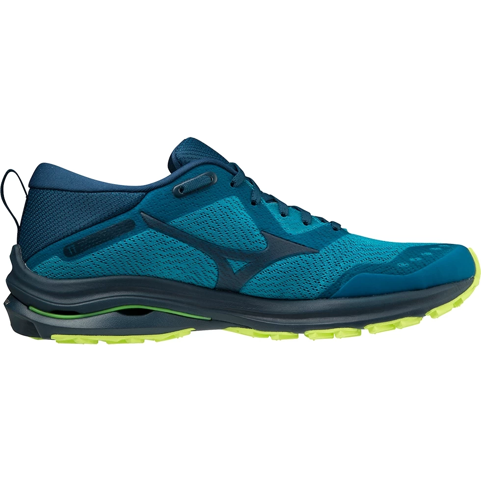 Mizuno Wave Rider TT Running Shoes Men - Algiers Blue / Gibraltar Sea / Neo Lime 3 Mizuno Wave Rider TT Running Shoes Men - Algiers Blue / Gibraltar Sea / Neo Lime - Image 3