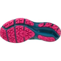 Mizuno Wave Rider TT Running Shoes Women - Lagoon / Moroccan Blue / Pink Peacock -Mizuno Store mizuno wave rider tt womens trail running shoes lagoon moroccan blue pink peacock 6 1115691