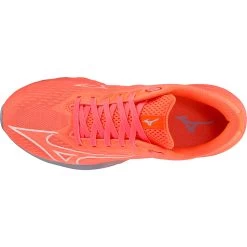 Mizuno Wave Shadow 5 Running Shoes Women - Neon Flame / White / Blue Blizzard -Mizuno Store mizuno wave shadow 5 womens running shoes neon flame white blue blizzard 4 1115766