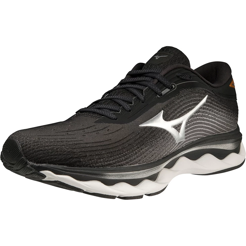Mizuno Wave Sky 5 Running Shoes Men - Black / Silver / Orange Copper 1 Mizuno Wave Sky 5 Running Shoes Men - Black / Silver / Orange Copper