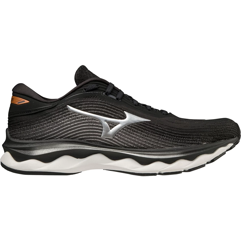 Mizuno Wave Sky 5 Running Shoes Men - Black / Silver / Orange Copper 3 Mizuno Wave Sky 5 Running Shoes Men - Black / Silver / Orange Copper - Image 3
