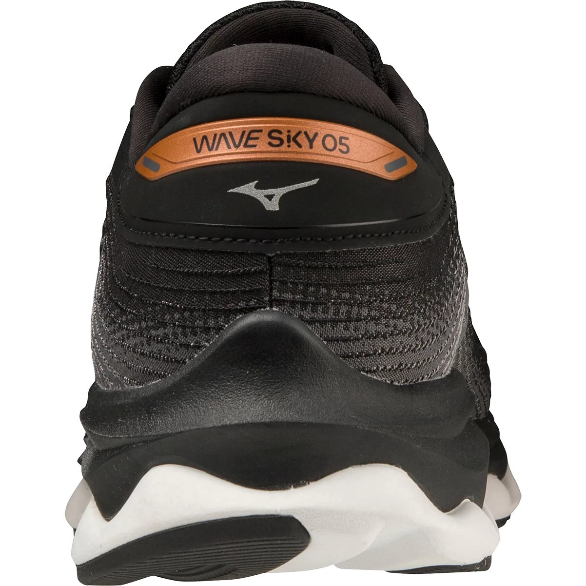 Mizuno Wave Sky 5 Running Shoes Men - Black / Silver / Orange Copper 6 Mizuno Wave Sky 5 Running Shoes Men - Black / Silver / Orange Copper - Image 6