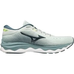 Mizuno Wave Sky 5 Running Shoes Men - Misty Blue / Orion Blue / Neo Lime -Mizuno Store mizuno wave sky 5 running shoes misty blue orion blue neo lime 4 1115809