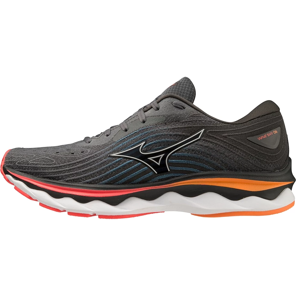 Mizuno Wave Sky 6 Running Shoes Men - Iron Gate / Nimbus Cloud / Soleil 1 Mizuno Wave Sky 6 Running Shoes Men - Iron Gate / Nimbus Cloud / Soleil