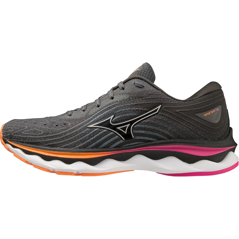 Mizuno Wave Sky 6 Running Shoes Women - Iron Gate / Nimbus Cloud / Magnificent Magenta 1 Mizuno Wave Sky 6 Running Shoes Women - Iron Gate / Nimbus Cloud / Magnificent Magenta