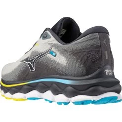 Mizuno Wave Sky 7 Running Shoes Men - Pearl Blue / White / Bolt 2 -Mizuno Store mizuno wave sky 7 trail running shoes pearl blue white bolt 2 4 1504003