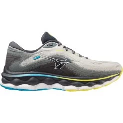 Mizuno Wave Sky 7 Running Shoes Men - Pearl Blue / White / Bolt 2 -Mizuno Store mizuno wave sky 7 trail running shoes pearl blue white bolt 2 6 1504005