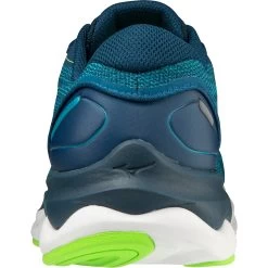 Mizuno Wave Skyrise 3 Running Shoes Men - Algiers Blue / White / Green Gecko -Mizuno Store mizuno wave skyrise 3 running shoes algiers blue white green gecko 5 1236227