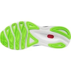 Mizuno Wave Skyrise 3 Running Shoes Men - Algiers Blue / White / Green Gecko -Mizuno Store mizuno wave skyrise 3 running shoes algiers blue white green gecko 6 1236228