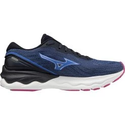 Mizuno Wave Skyrise 3 Running Shoes Women - Amparo Blue / Silver / Festival Fuchsia -Mizuno Store mizuno wave skyrise 3 womens running shoes amparo blue silver festival fuchsia 3 1236248