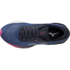Mizuno Wave Skyrise 3 Running Shoes Women - Amparo Blue / Silver / Festival Fuchsia -Mizuno Store mizuno wave skyrise 3 womens running shoes amparo blue silver festival fuchsia 4 1236249