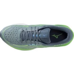 Mizuno Wave Skyrise 4 Running Shoes Men - Cameo Green / China Blue / Sweet Mint Pesto -Mizuno Store mizuno wave skyrise 4 running shoes cameo green china blue sweet mint pesto 3 1399366