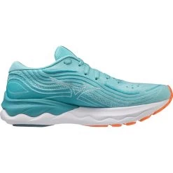Mizuno Wave Skyrise 4 Running Shoes Women - Antigua Sand / White / Light Orange -Mizuno Store mizuno wave skyrise 4 womens running shoes antigua sand white light orange 3 1399347