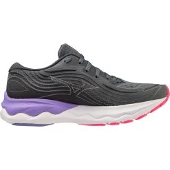 Mizuno Wave Skyrise 4 Running Shoes Women - Stormy Weather / Pearl Blue / Purple Punch -Mizuno Store mizuno wave skyrise 4 womens running shoes stormy weather pearl blue purple punch 3 1504028
