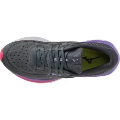 Mizuno Wave Skyrise 4 Running Shoes Women - Stormy Weather / Pearl Blue / Purple Punch -Mizuno Store mizuno wave skyrise 4 womens running shoes stormy weather pearl blue purple punch 4 1504029